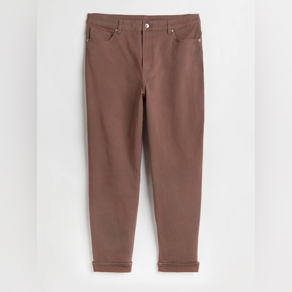 H&M+ MOM LOOSE FIT TWILL PANTS - Picture 1 of 1